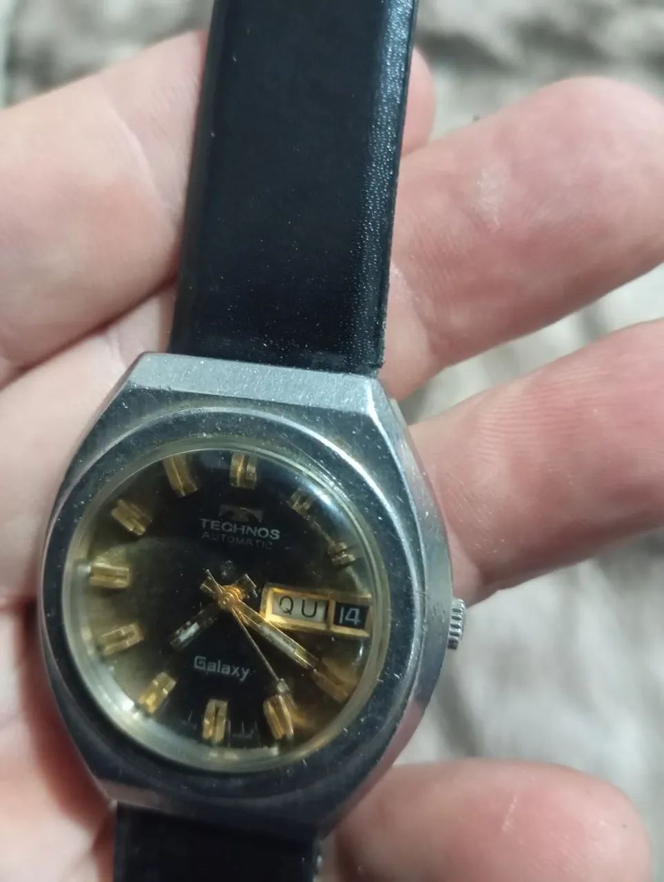 Relógio Tecnos Galaxy Automático Masculino Antigo funcionando  - Foto 2