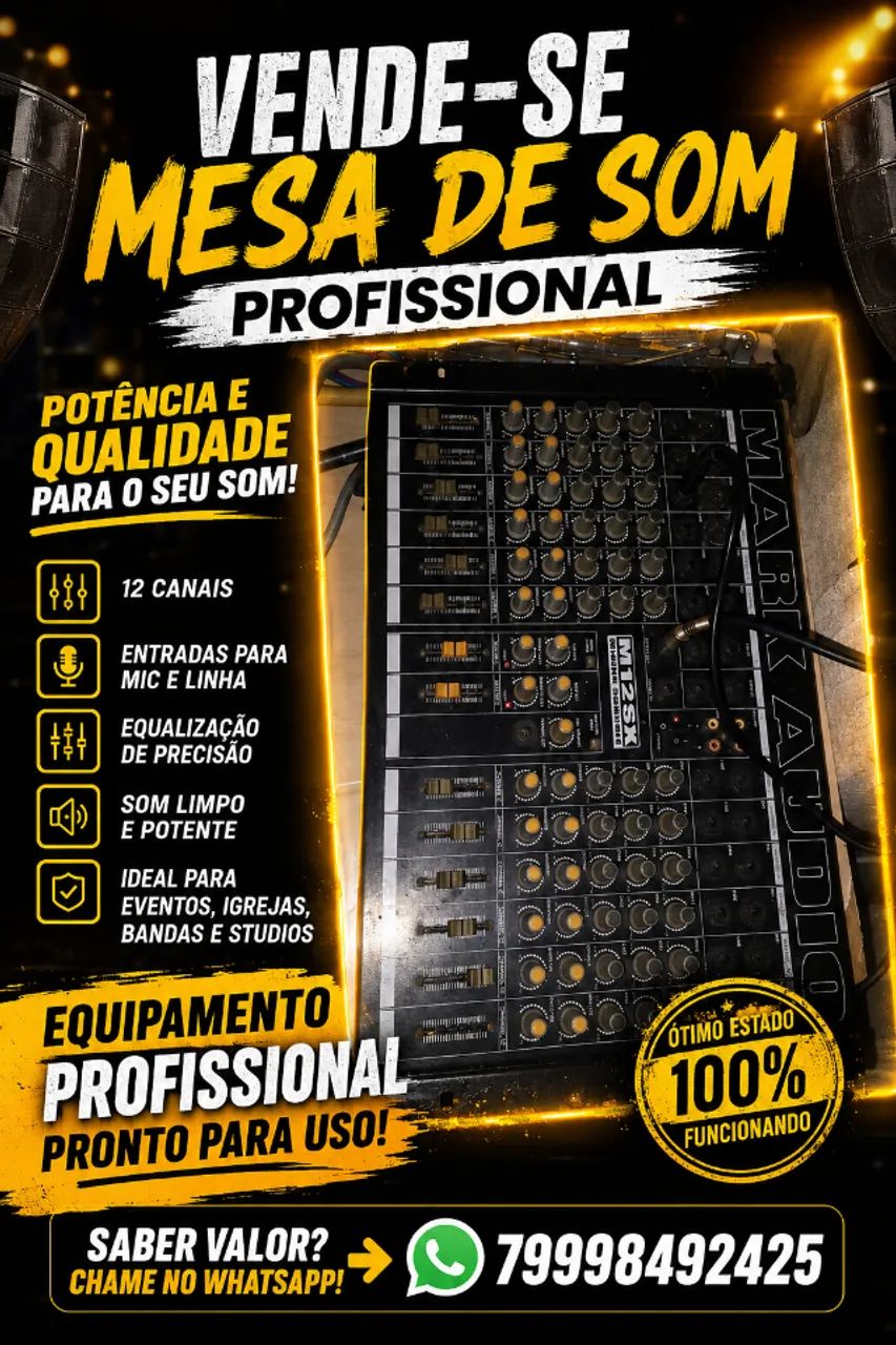 Mesa de som profissional 
