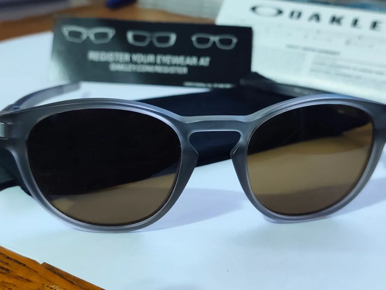 Oakley latch matte Grey original novinho - Foto 5