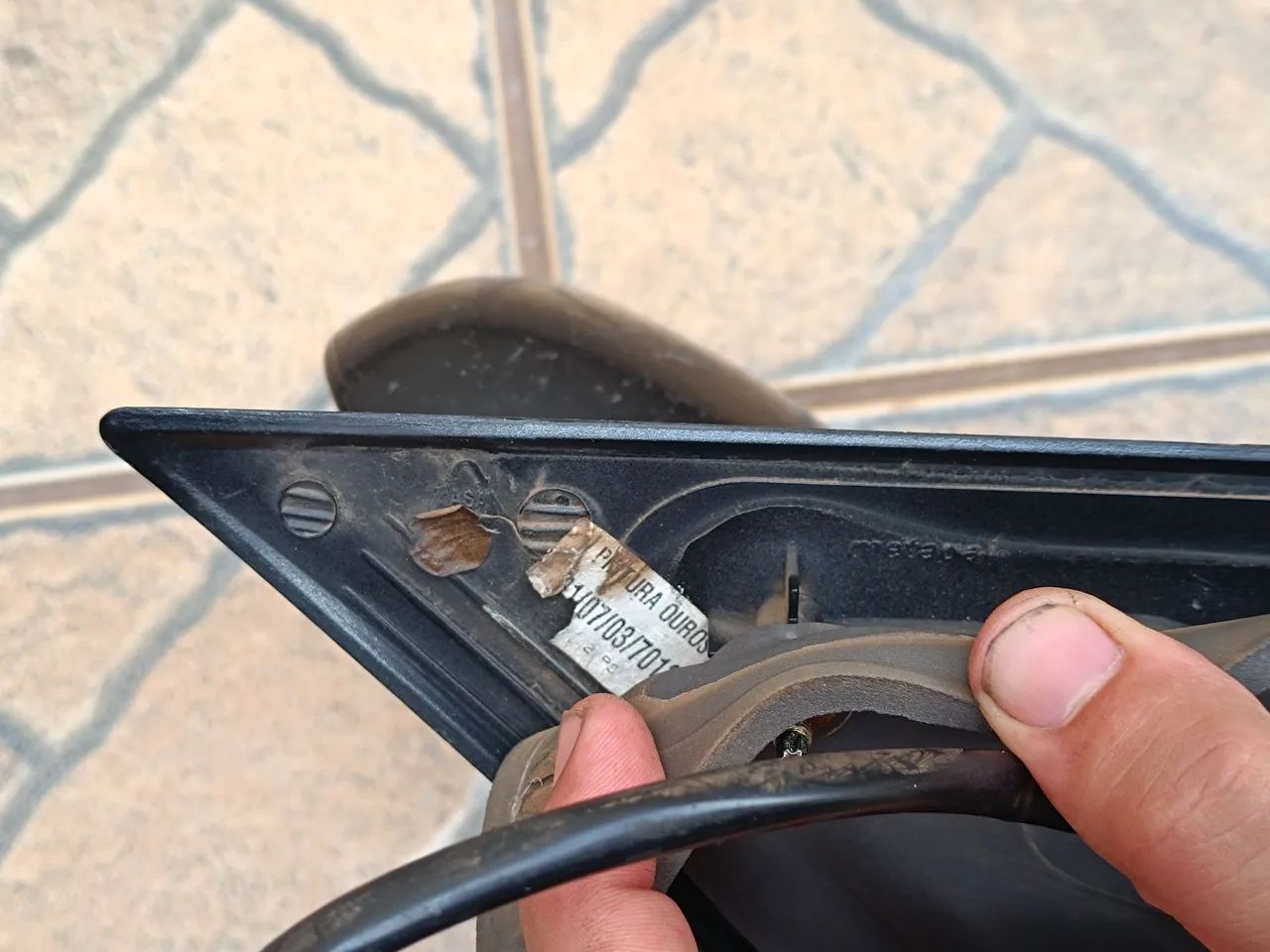 Retrovisor S10 Elétrico Esquerdo (Motorista) Usado Original Metagal  - Foto 4