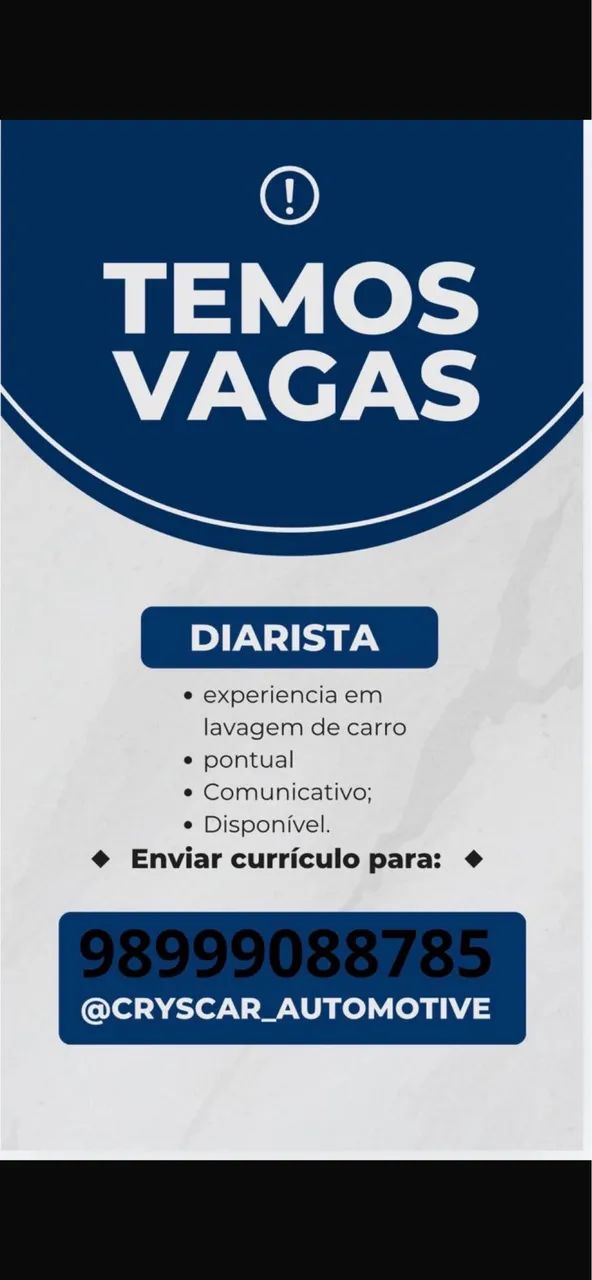 Vaga diarista 