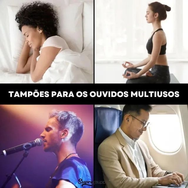 Protetor Auricular de Silicone Reduz Até 45dB para Dormir e Estudar com Estojo - Foto 5
