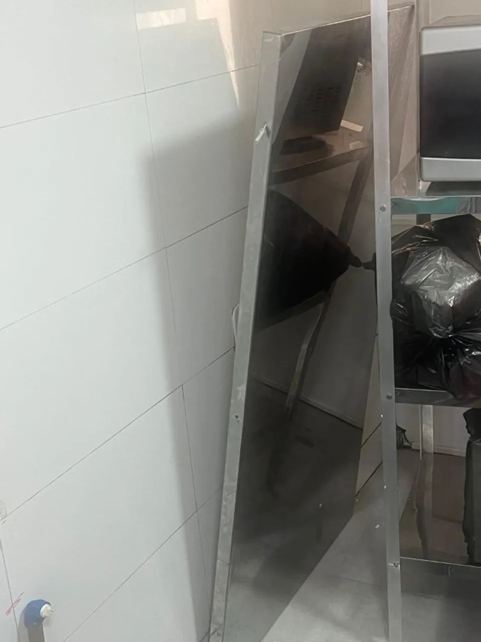 Tampo de mesa inox - 90x120 cm