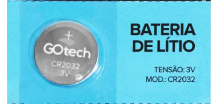 BATERIA DE LÍTIO TIPO MOEDA 3V CR2032 - GOTECH - Foto 3