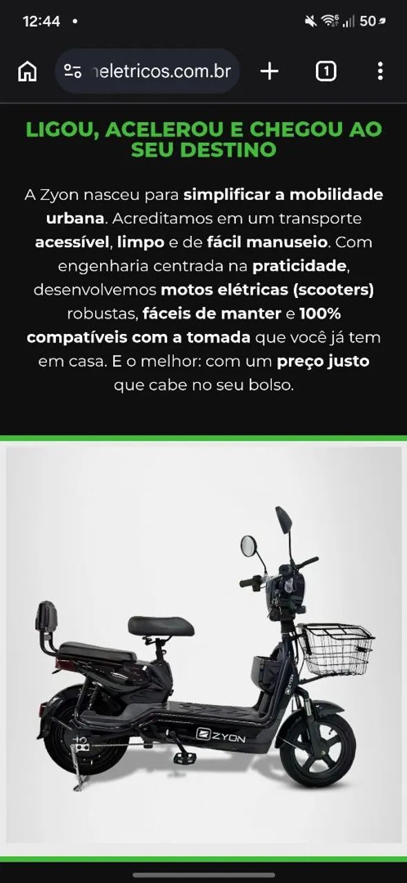 SCOOTER ELÉTRICA ZYON  - Foto 5