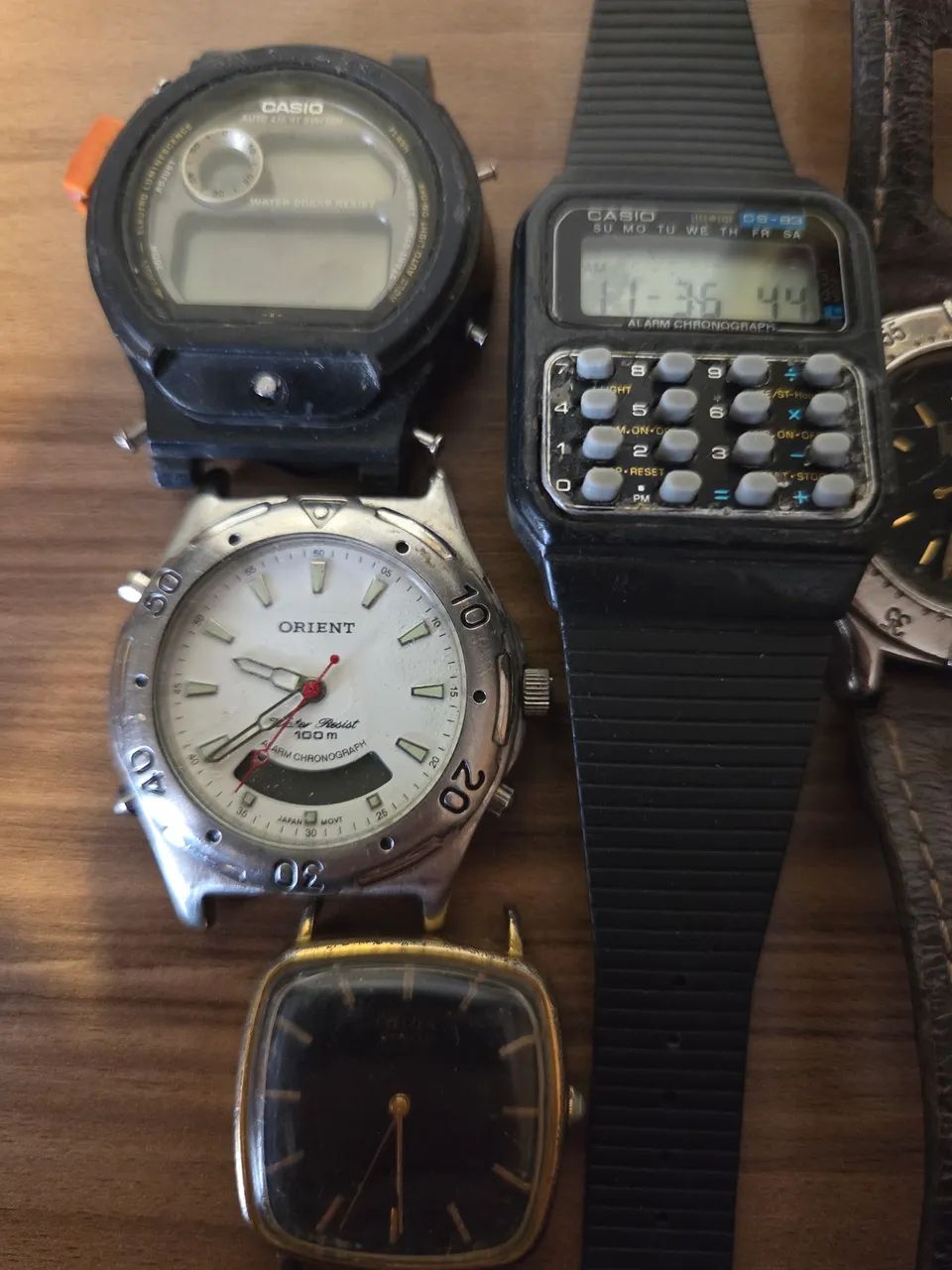 Lote de relógios, Orient, Casio, Dumont, Citizen e Technos  - Foto 3