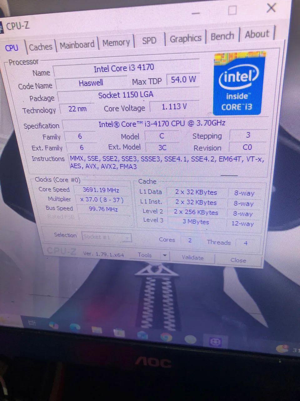PROCESSADOR I3 4170