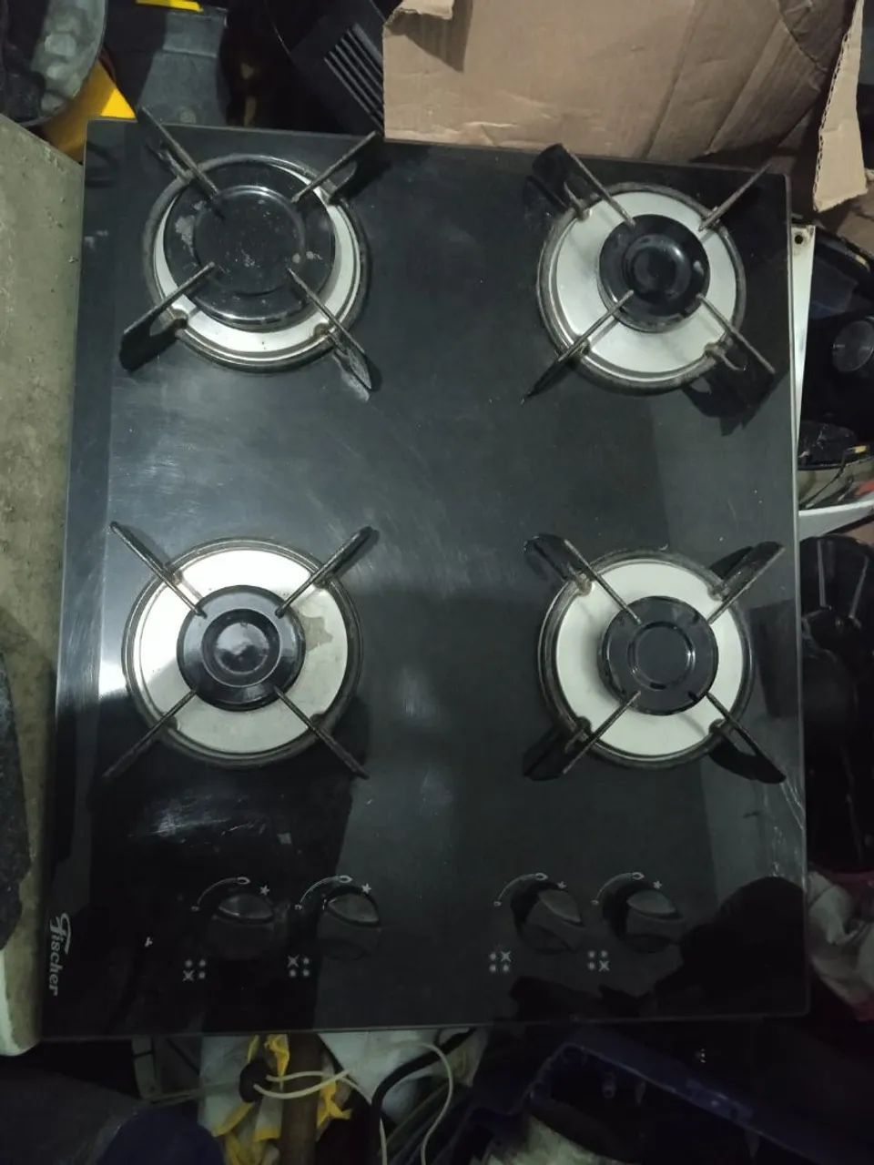 cooktop 4 bocas + BRINDE (pedra de encaixo)