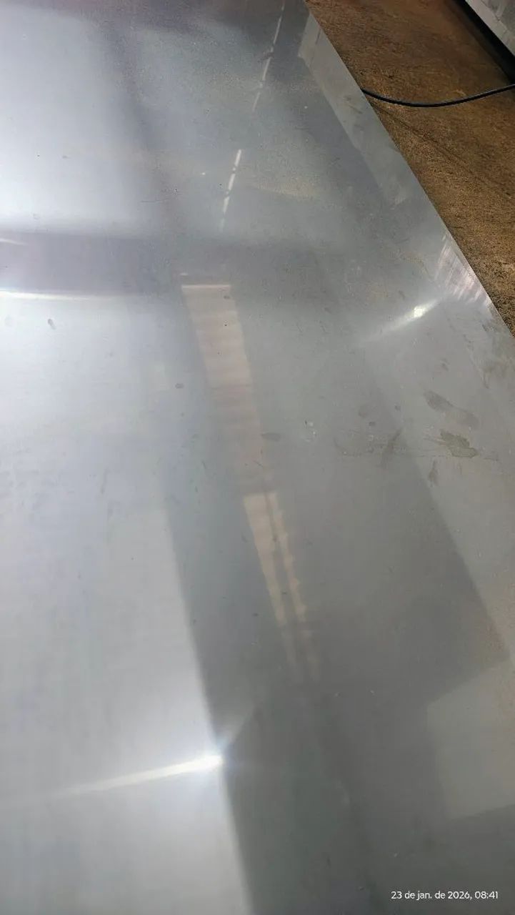  6 chapas inox 304, 1mm espessura, comprimento 2000, largura 1250, chapa fosca sem brilho  - Foto 4