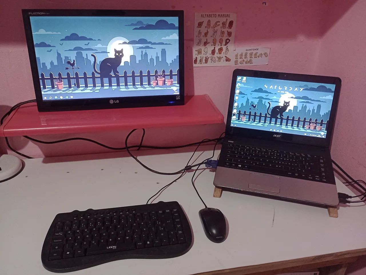 NOTEBOOK + MONITOR 