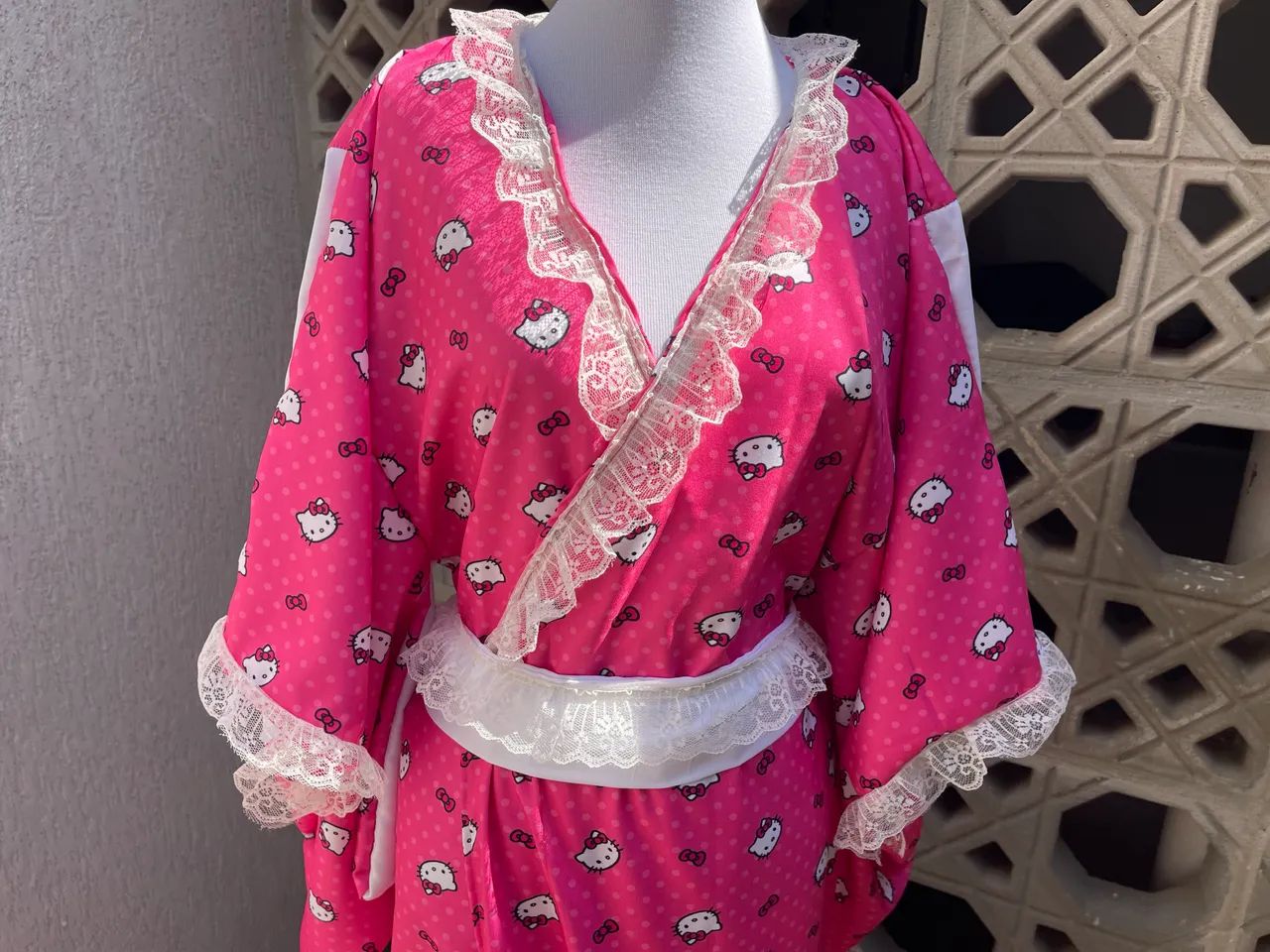 Kimono Kawaii Hello kitty tam P/M  - Foto 3