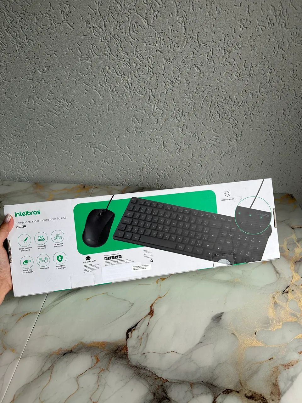Combo Teclado e Mouse Intelbras CCI 20 USB - Foto 4