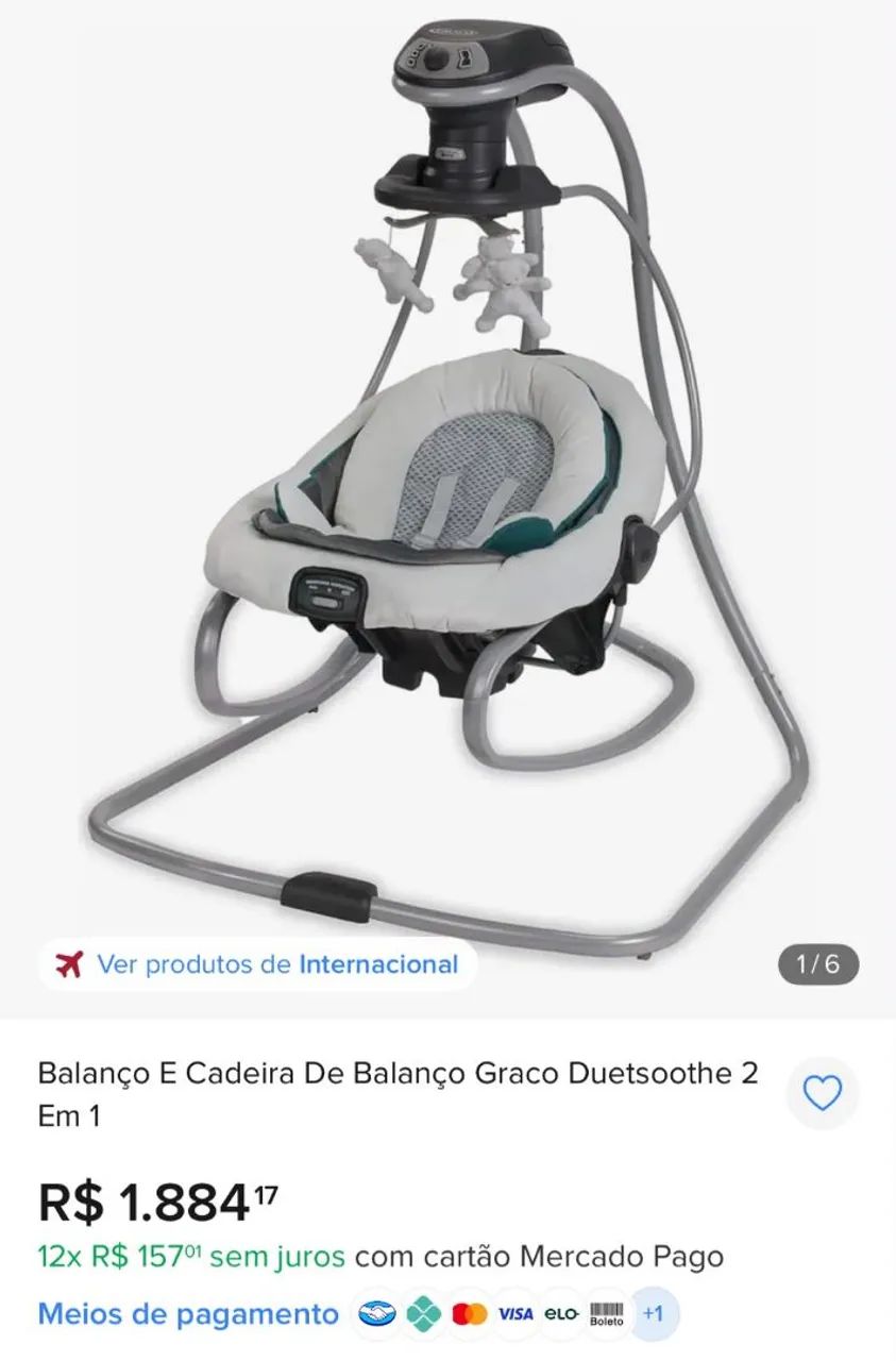 Cadeira de balanço automática GRACO - Foto 2