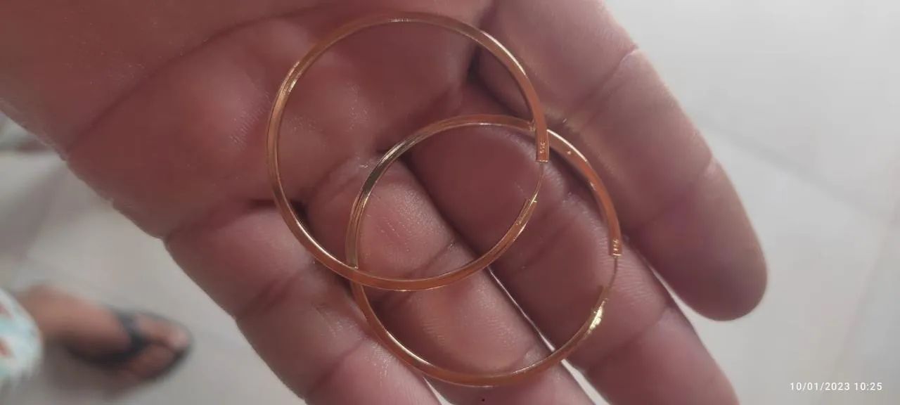 Argolas de ouro 18k vendemos no atacado e varejo. - Foto 3