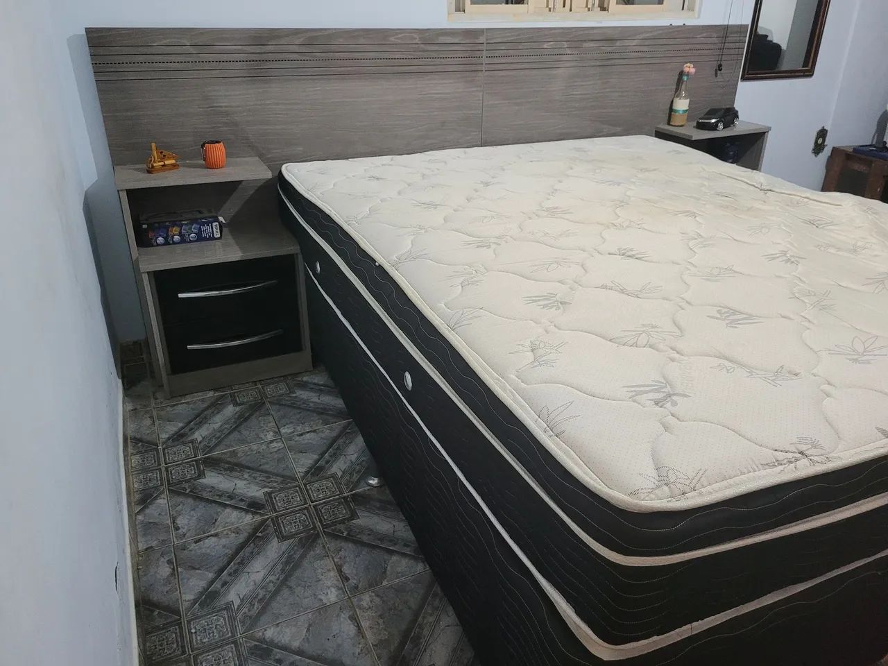 Cama Box colchão e cabeceira