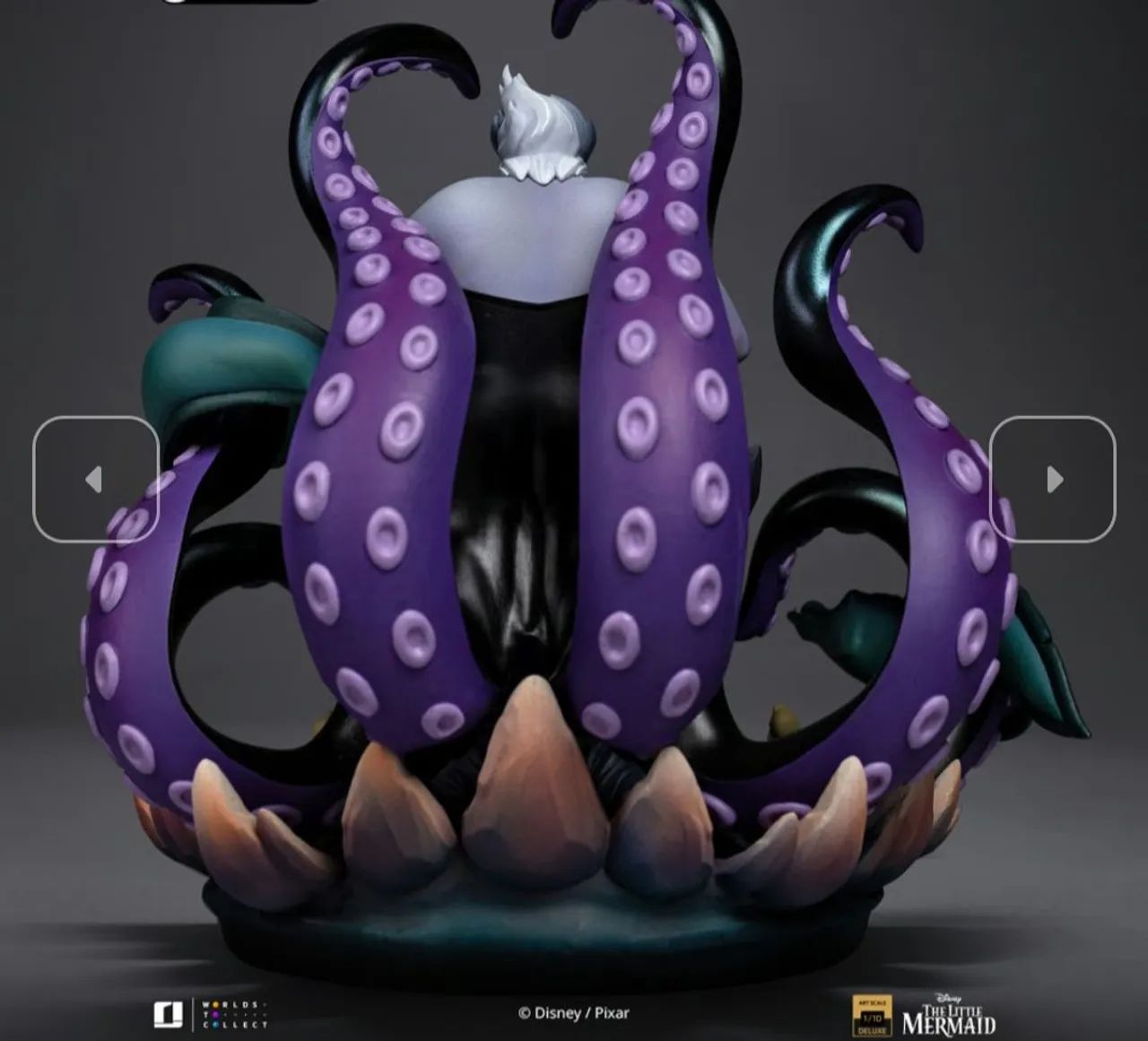 Ursula Deluxe Iron Studios Disney Pequena Sereia - Foto 4