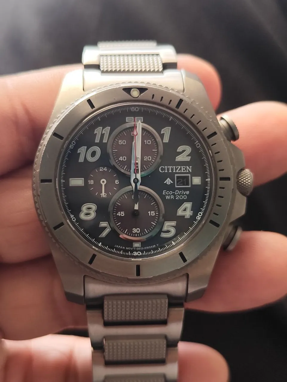 CASIO QUARTZ movimento Japan date mostrador azul lindeza original
