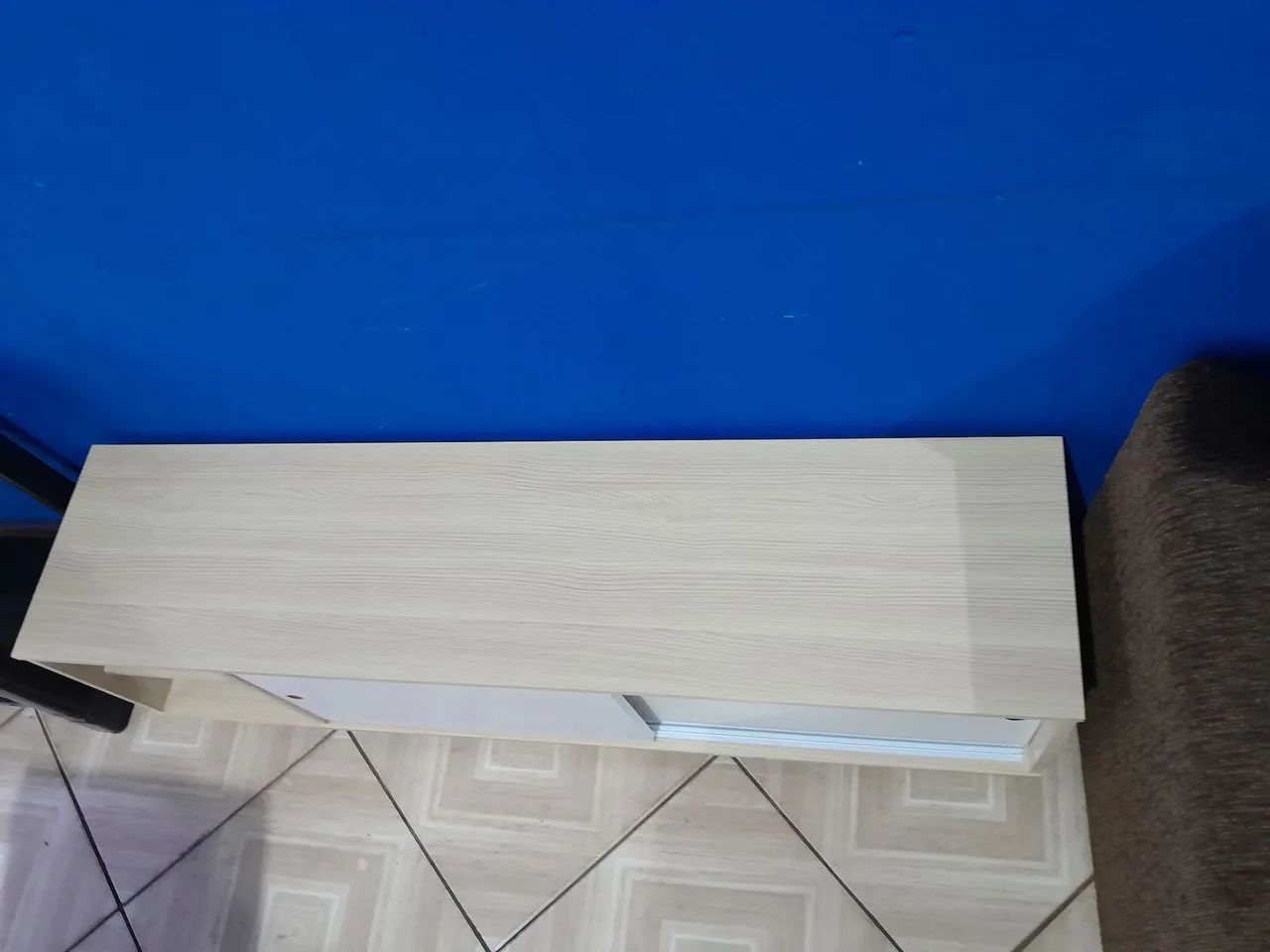 Rack retrô laminada madeira MDF baixa - Foto 5
