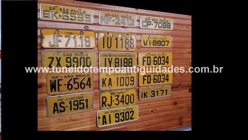 Placas Amarelas Antigas - Foto 3
