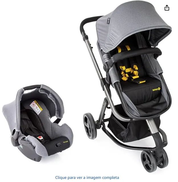 Carrinho com bebe conforto