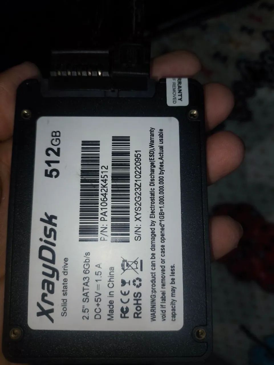 SSD SATA 512gb da xraydisk 