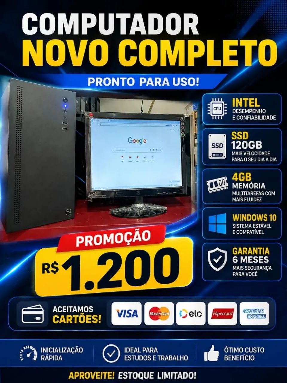 PC NOVO GARANTIA LOJA