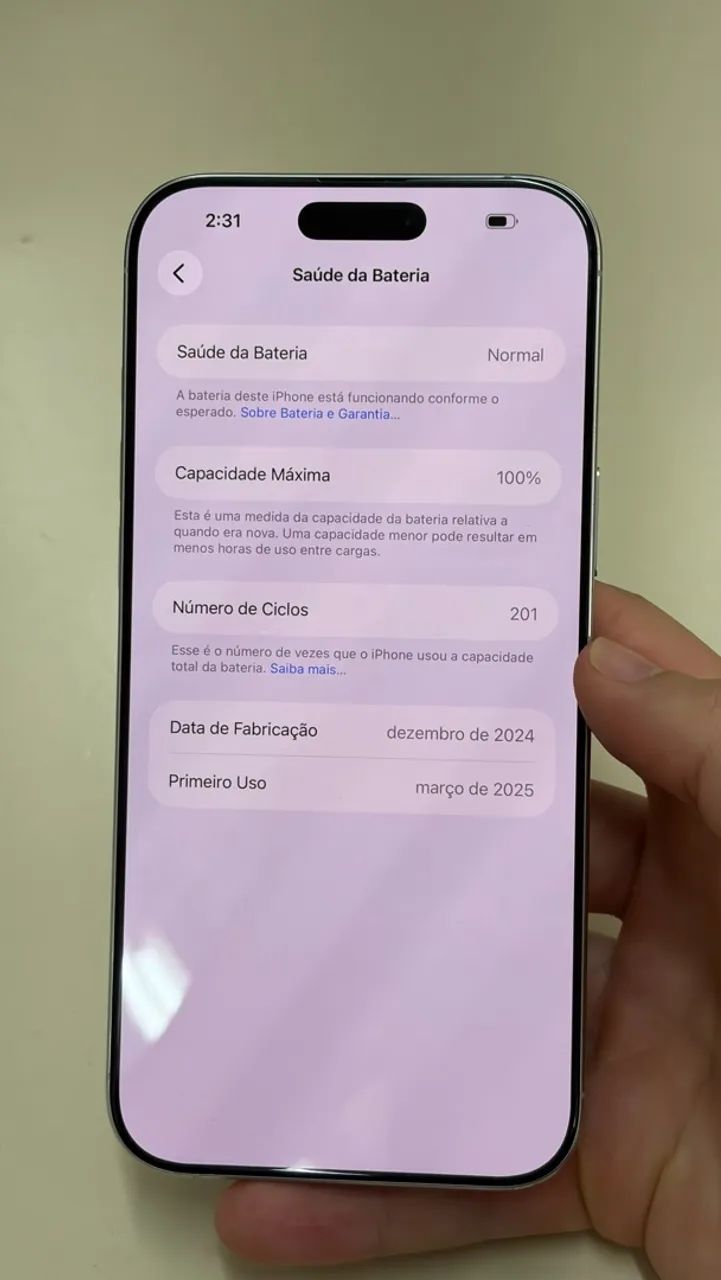 iPhone 16 Pro Max Branco ? 100% de bateria - Foto 5