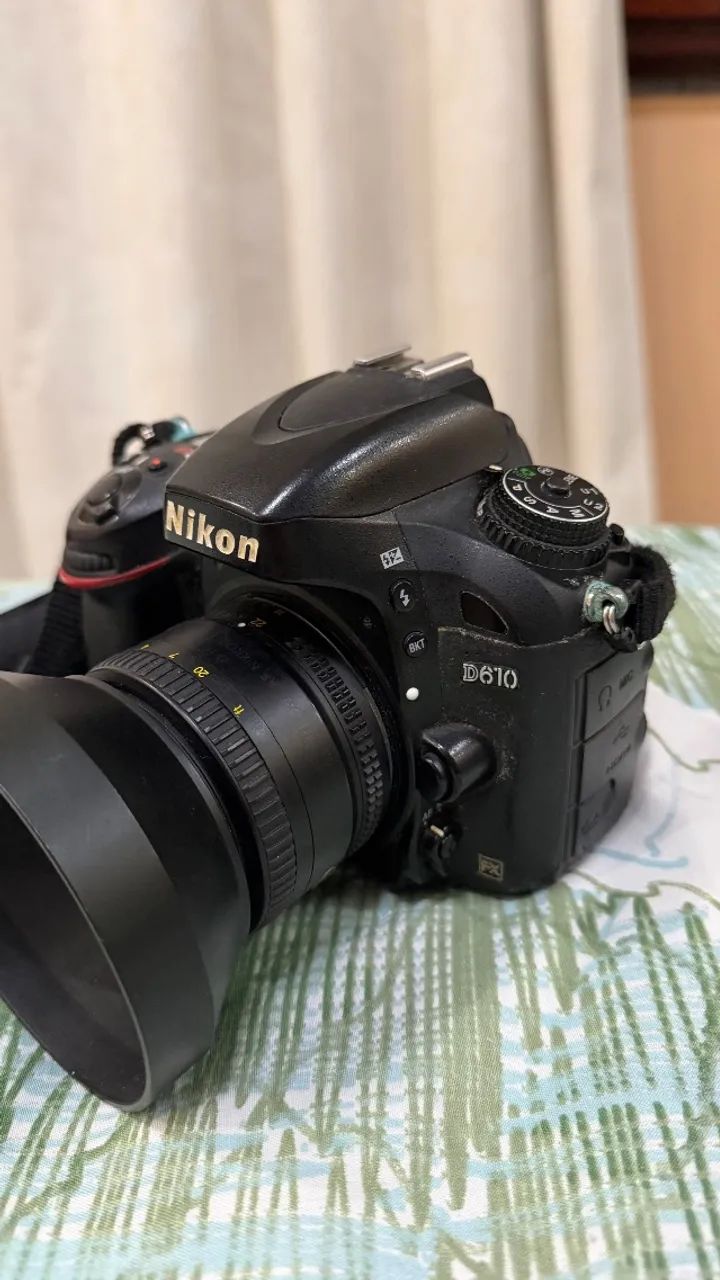 Nikon D610  full frame + 2 lentes e acessórios. - Foto 2