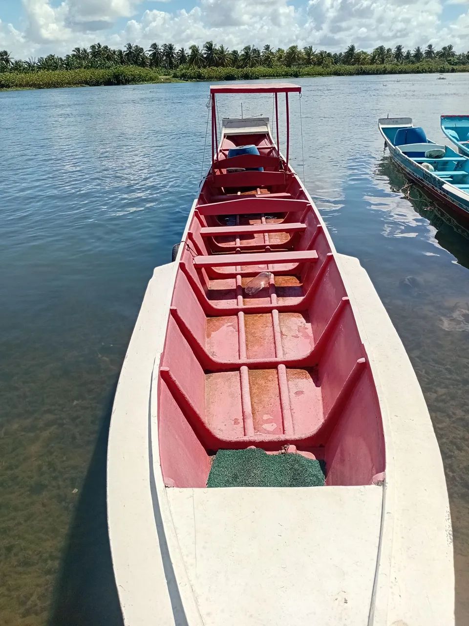 Barco de fibra voadora motor 15 HP Honda  - Foto 3