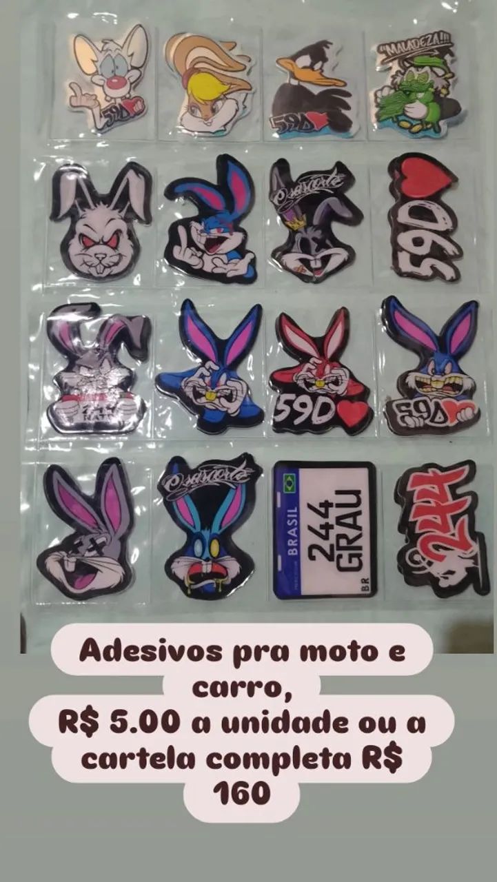Adesivo de coelho  - Foto 2