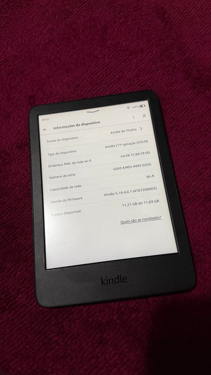 VENDO KINDLE AMAZON - NOVO