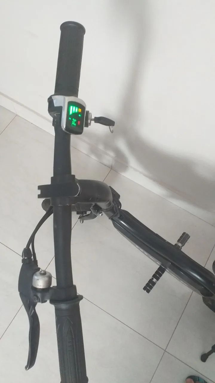 Bicicleta elétrica 36v 350w dobrável  - Foto 5