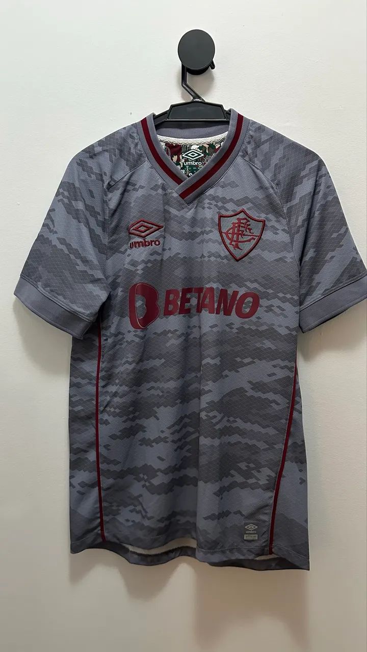 Camisa Fluminense Umbro 2022 cinza - M