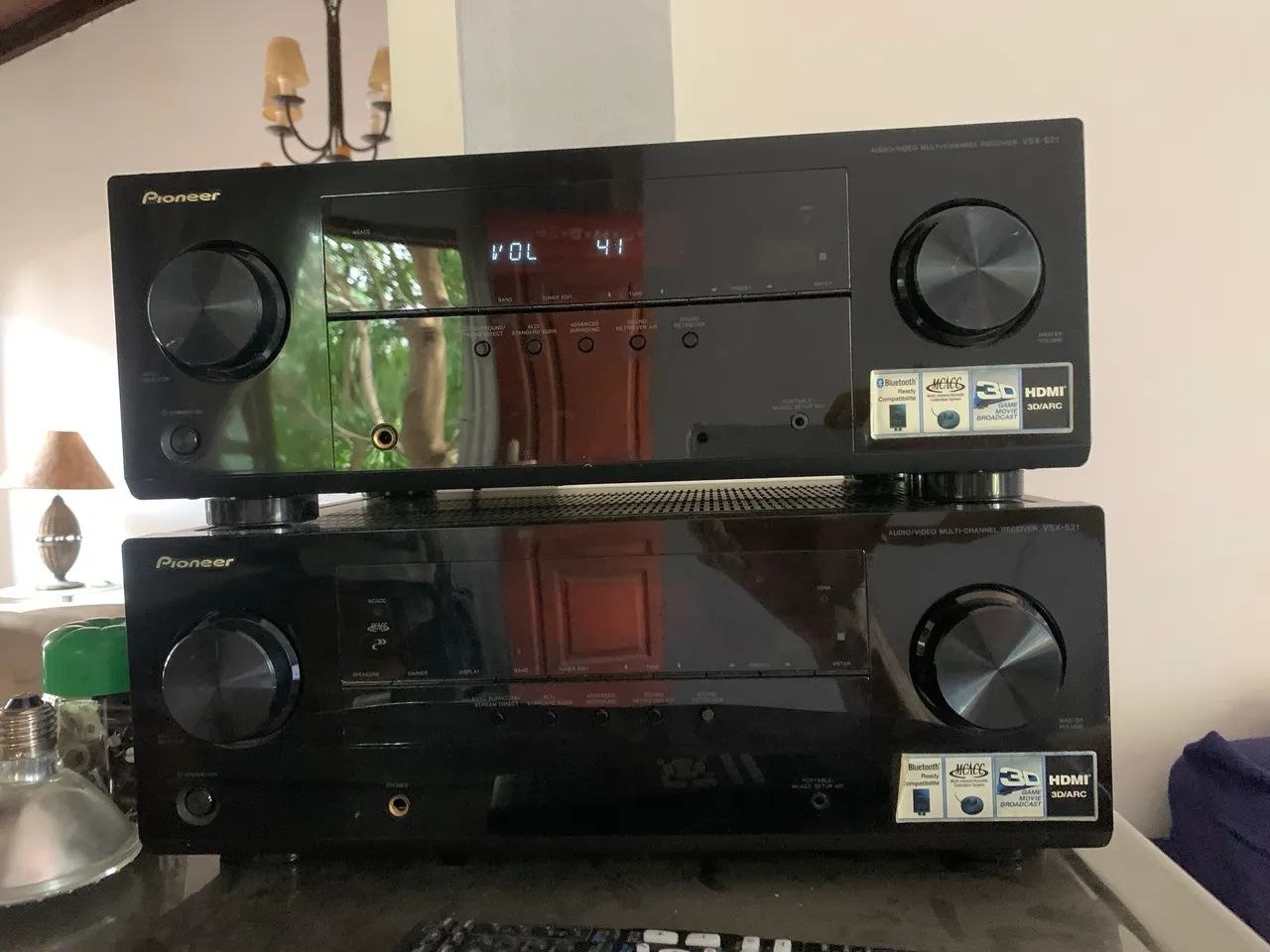 2 Receiver Pionner VSX-521 com defeito 