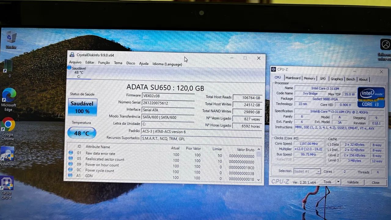 Notebook acer i3 3110 2.4 ghz pentium com ssd 120 com 8gb ( excelente notebook ) - Foto 2