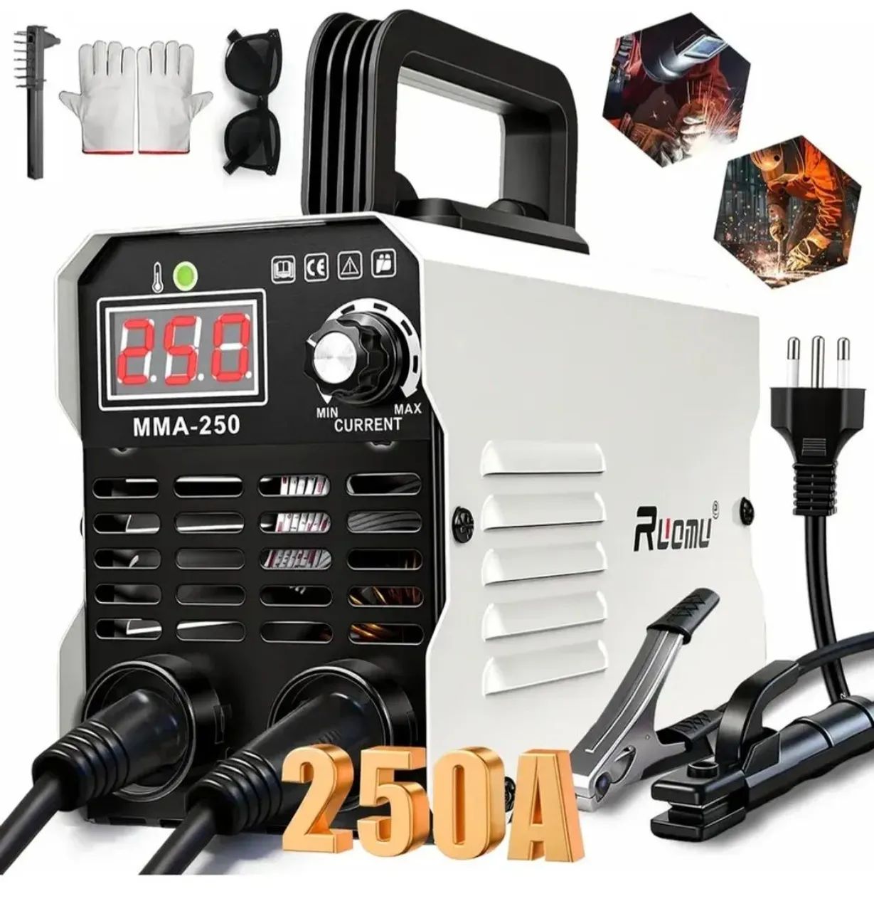 Máquina De Solda Inversora MMA 250A Sem Gás