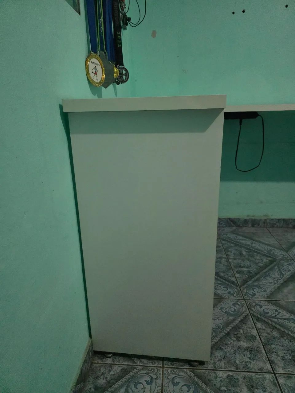 Bancada Mesa em L Branca - Foto 2