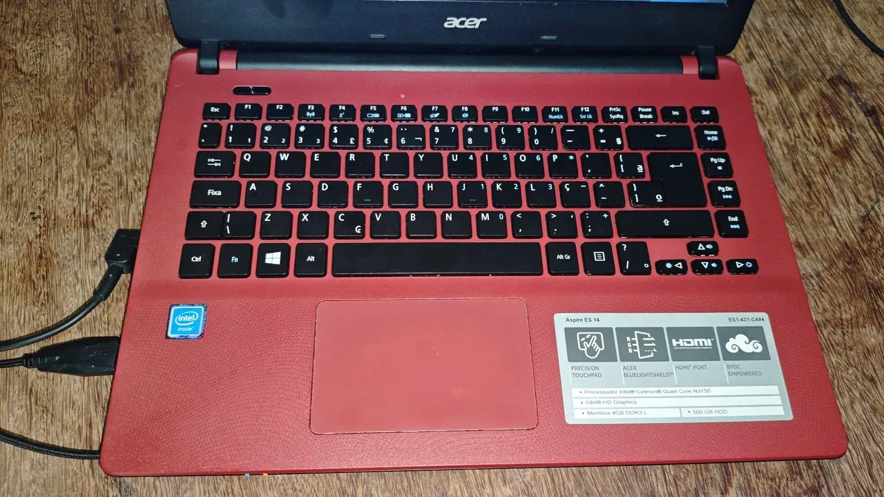 Notebook Acer ES1 Vermelho intel - Foto 4