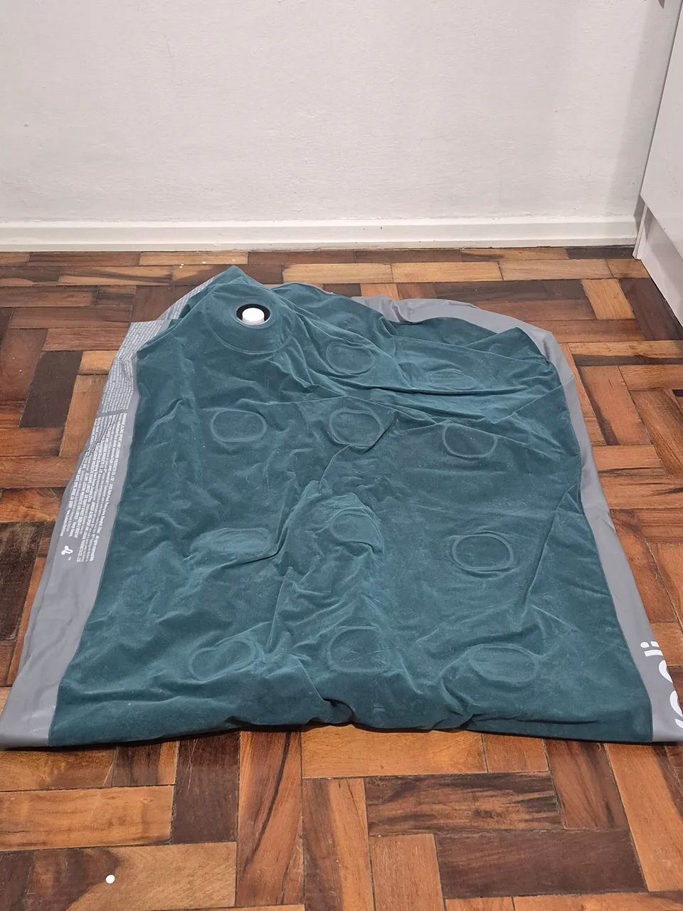 Colchão de ar solteiro (verde)  - Foto 2