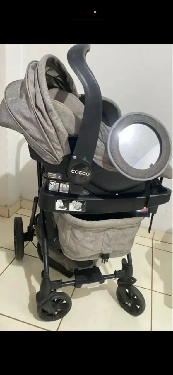 Carrinho e bebê conforto Cosco - Foto 3