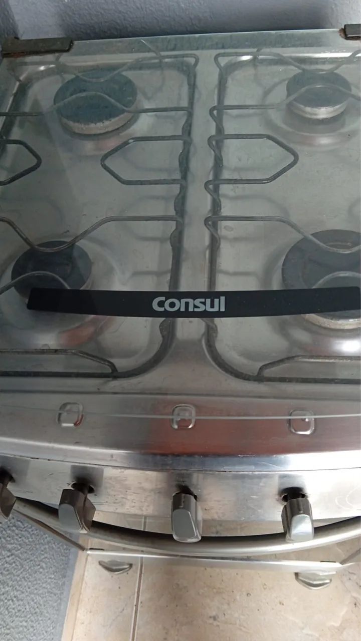Fogão com defeito nas chamas 