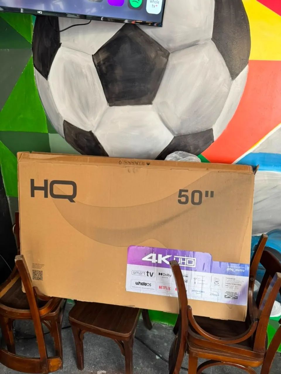 TV HQ 50" 4K Smart !!!NOVA COM CAIXA!!!! - Foto 3