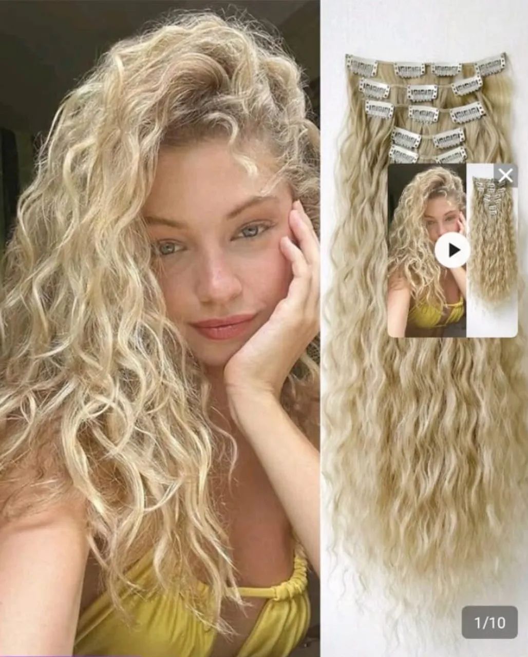 Cabelo Mega Hair tic tac Fibra