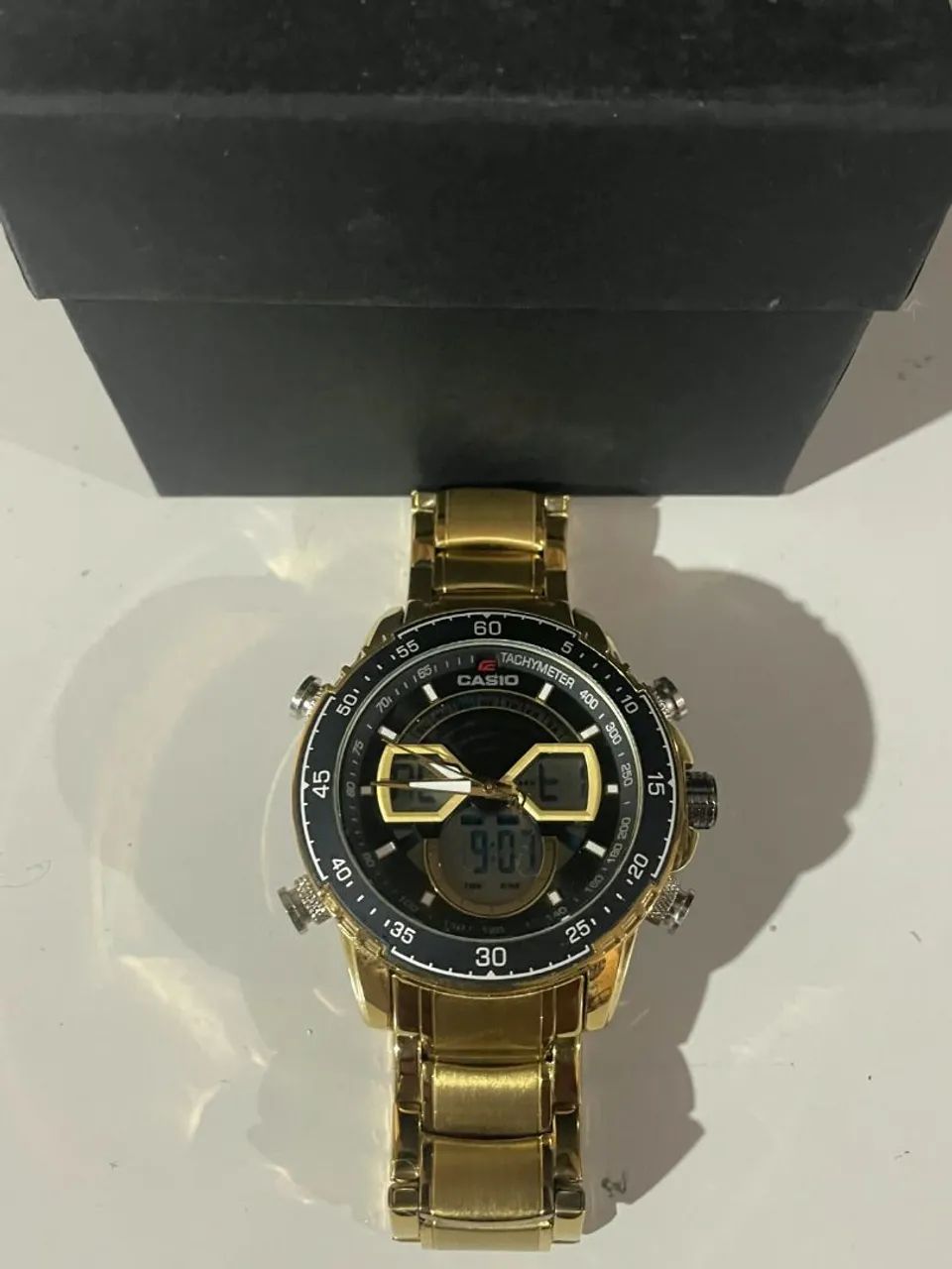 Relógio dourado Cássio edifice  - Foto 2