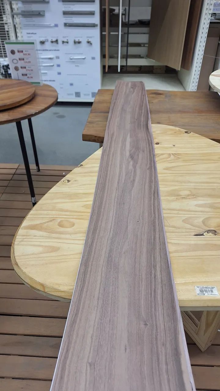 Painel de PVC para Revestimento 4mm Tijolo e madeira rústica 25x270cm Rustic Plasbil  - Foto 6