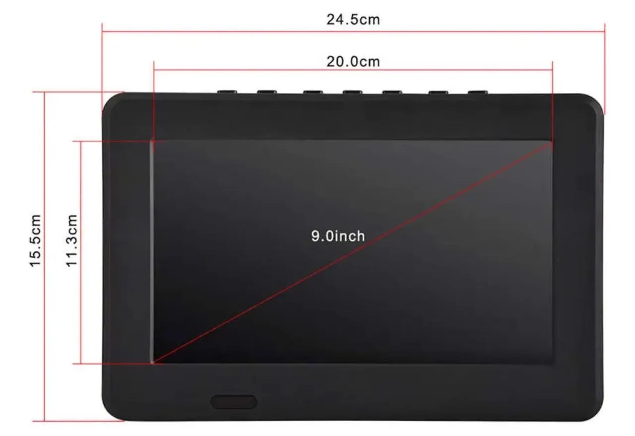 Mini Tv Digital Portátil De 9 Polegadas Recarregavel - Foto 5