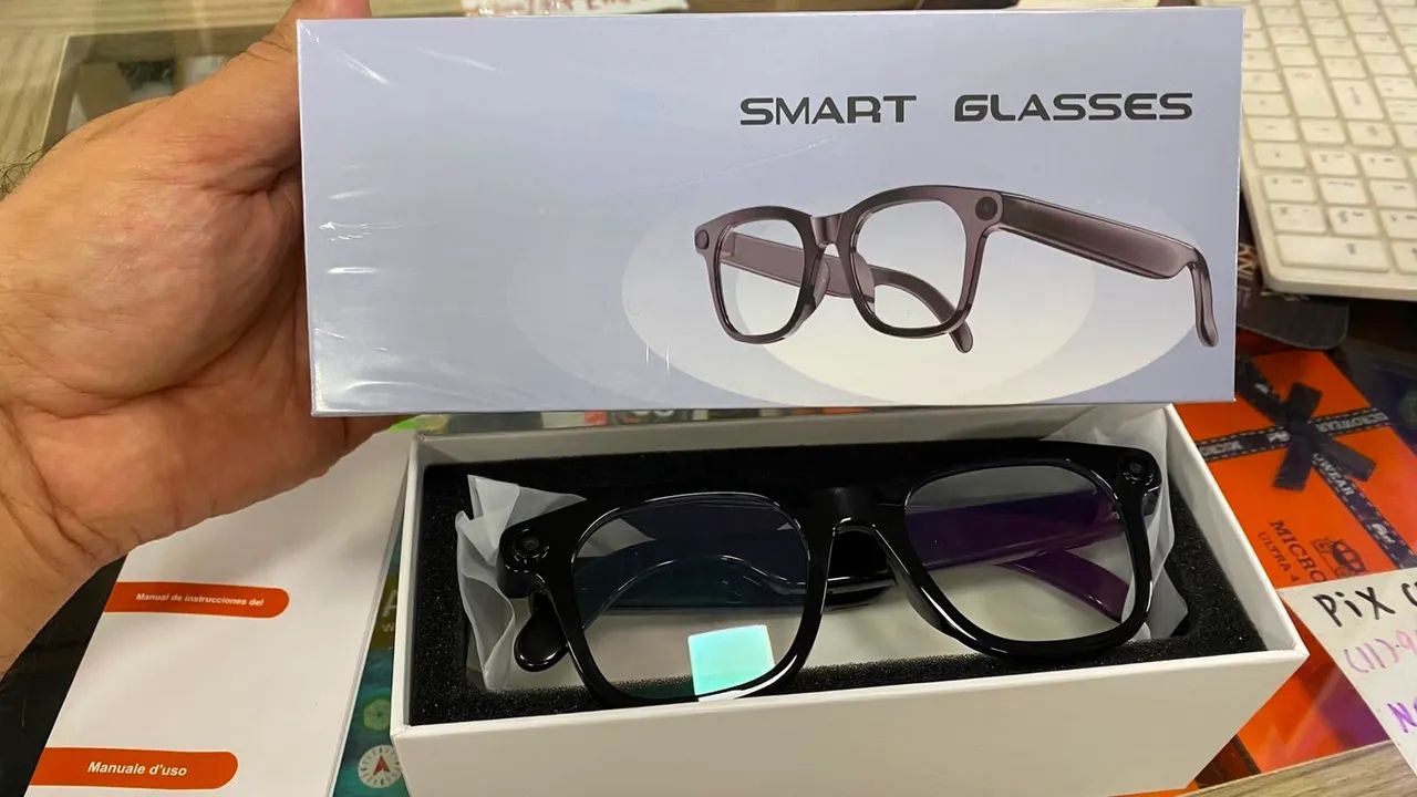 Óculos Inteligente Smart Glasses Com Câmera - Foto 6
