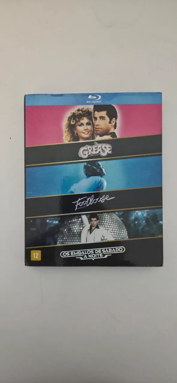 Box Grease/Footloose/Os Embalos De Sábado A Noite (3 Blu-Ray's)