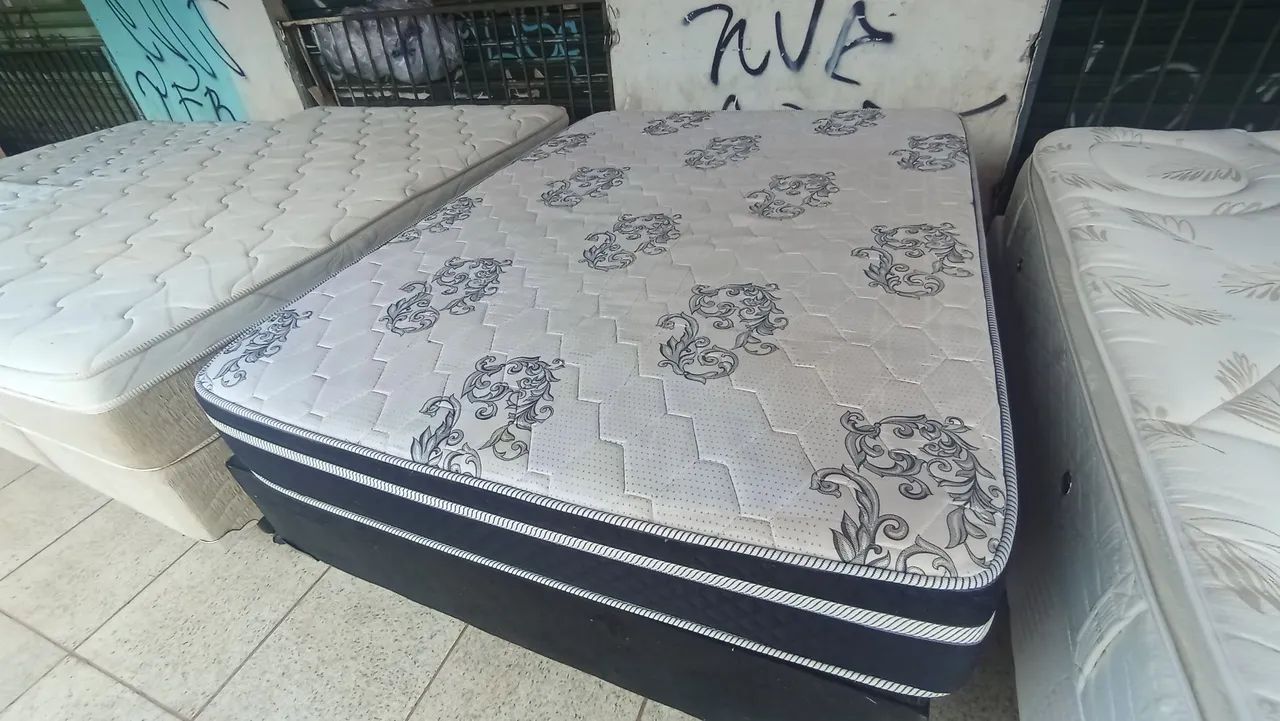 Cama box casal Ortobom molas ensacandas bambú  - Foto 3