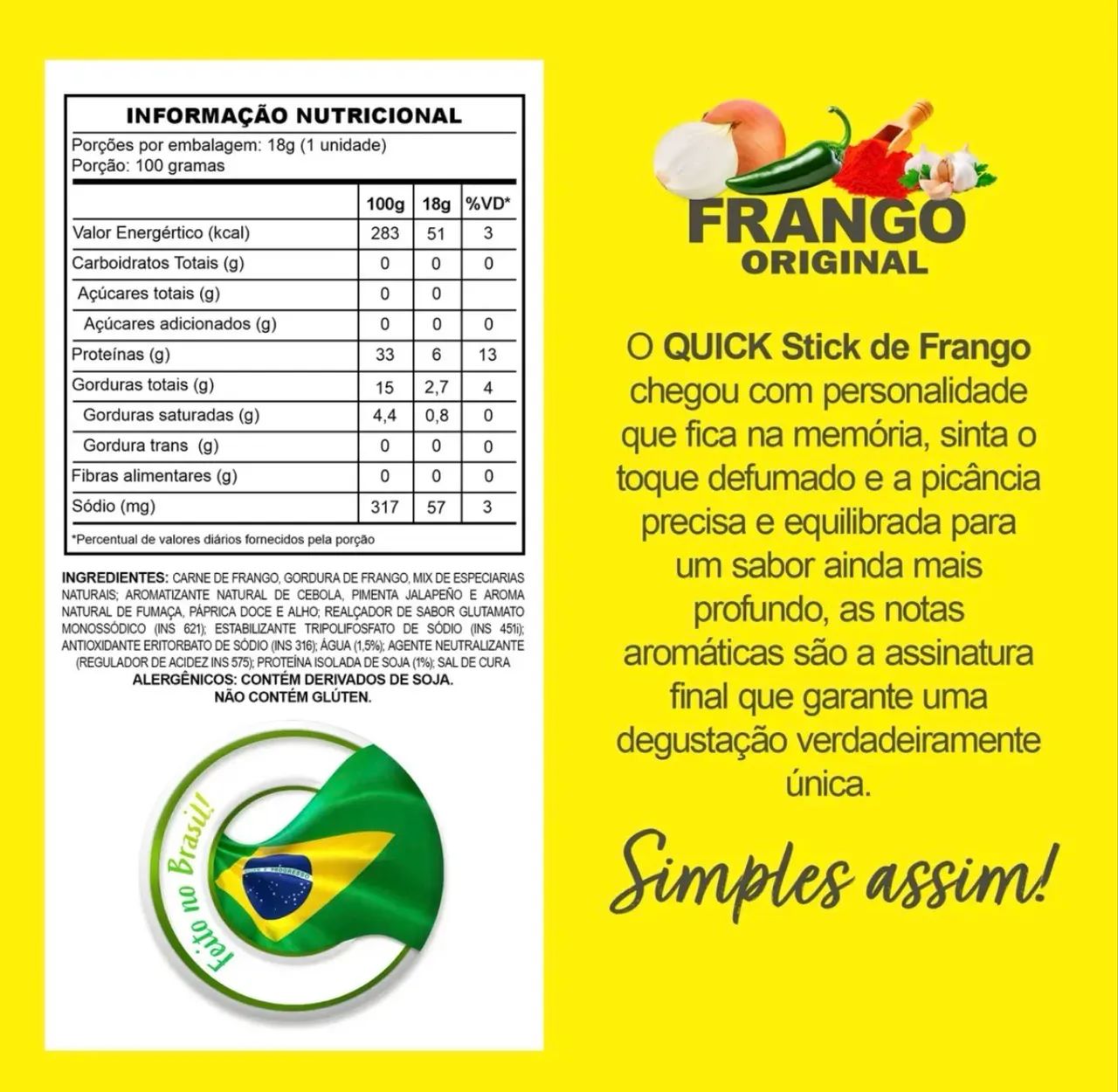 Box Com 10un Quick Stick Protein - Frango Sabor Original - Foto 4